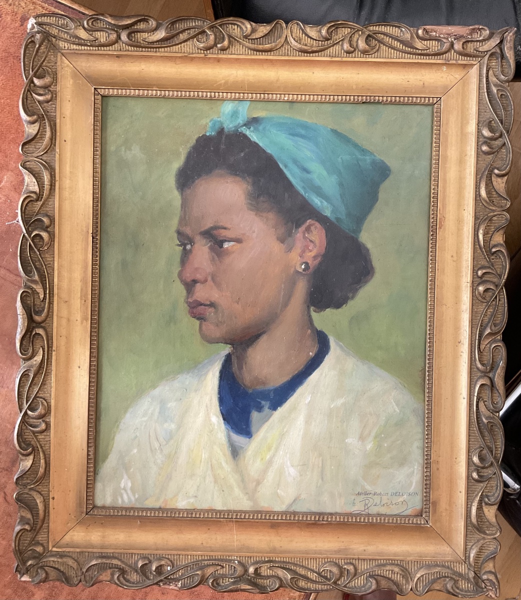 Portrait de femme des Îles par Robert Deloison