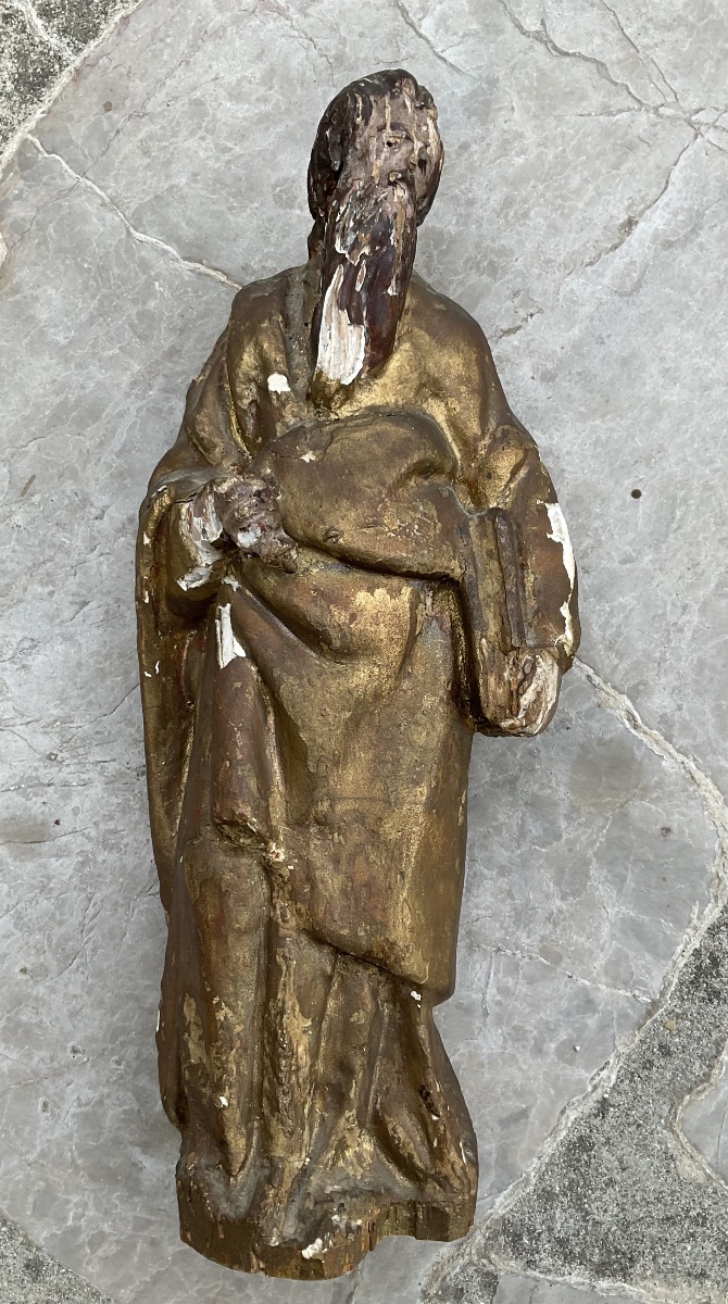 18th-century Gilded Wood Sculpture-photo-1