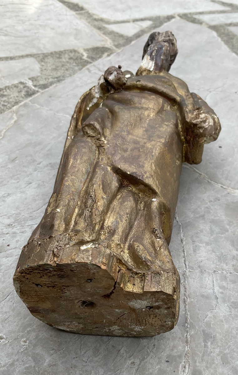 18th-century Gilded Wood Sculpture-photo-2