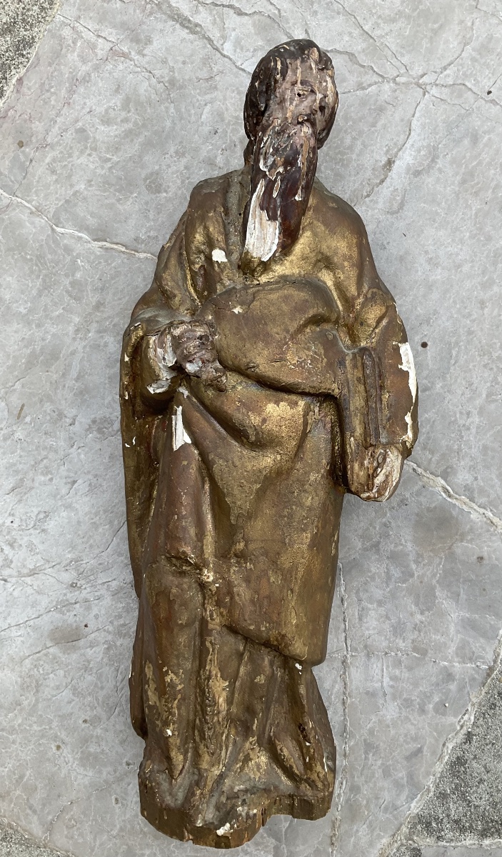 18th-century Gilded Wood Sculpture