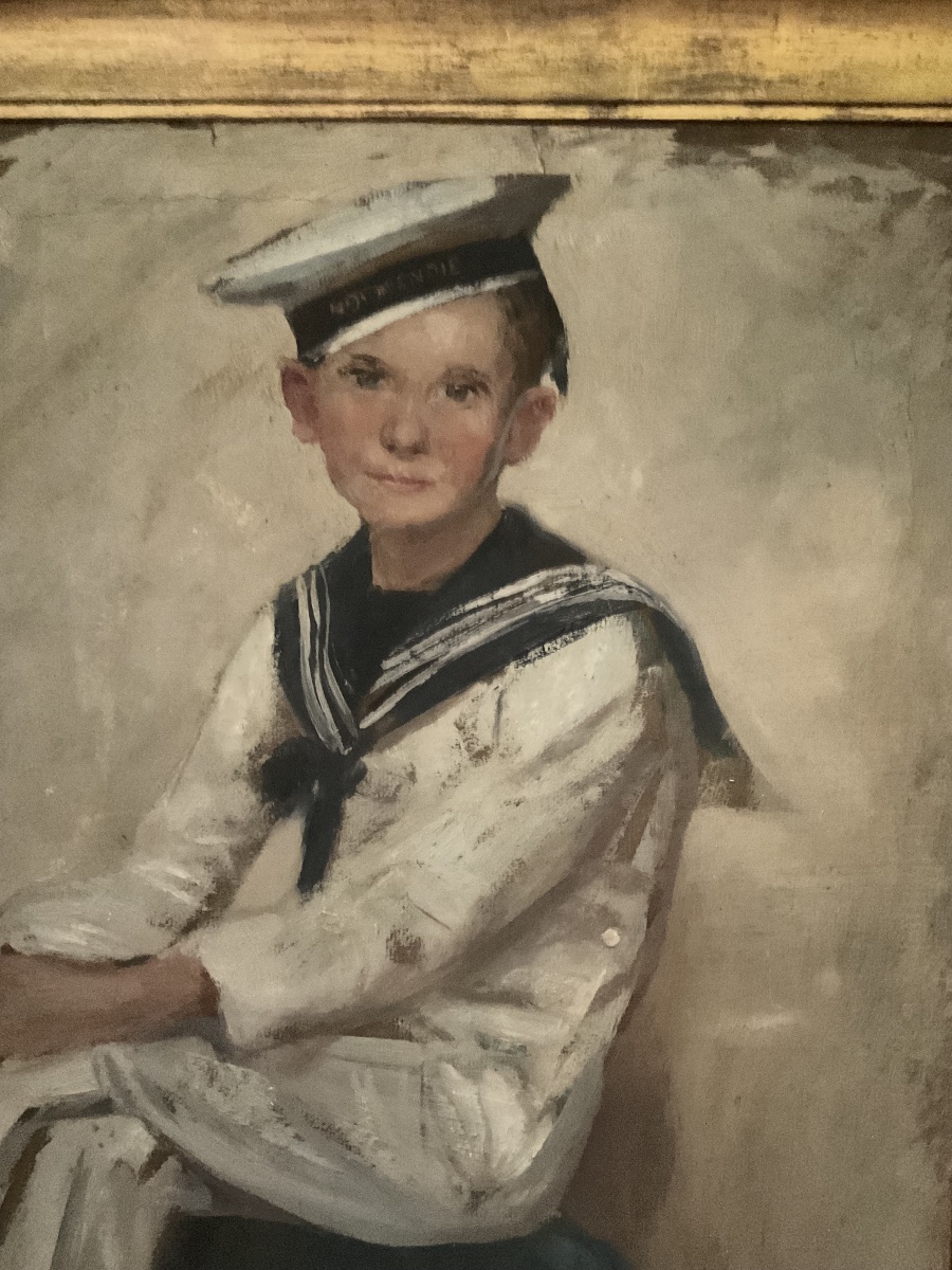 Lucien Jonas filleul en tenue de marin