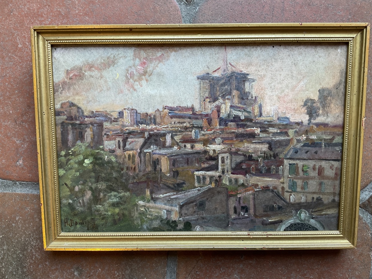 H Bonnefoy huile sur toile-photo-2
