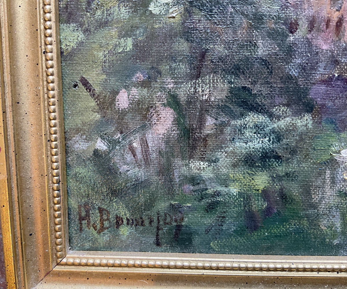 H Bonnefoy huile sur toile-photo-3