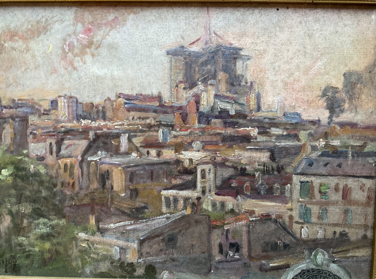 H Bonnefoy huile sur toile-photo-4