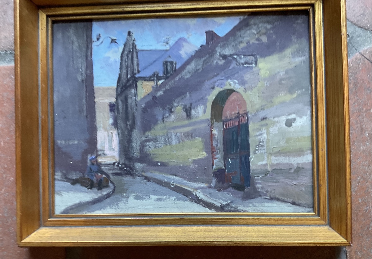 Carriage Gate, Oil On Wood-photo-1