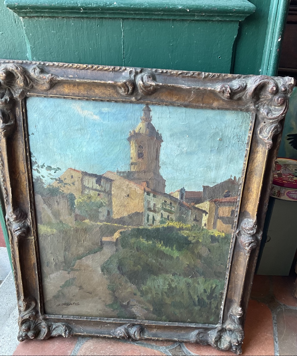  Village Street In Provence (historic) Signed 