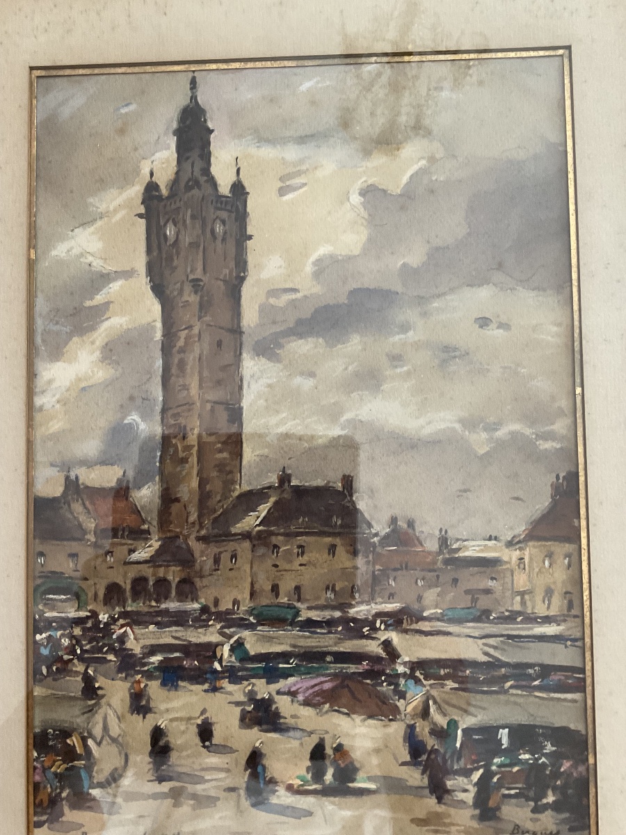 Watercolor With Gouache By Louis Braquaval-photo-3