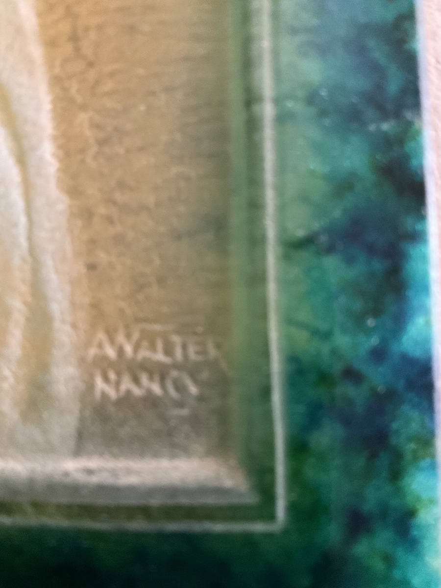 "ave Maria" Framed In Glass Paste By Walter Nancy-photo-2