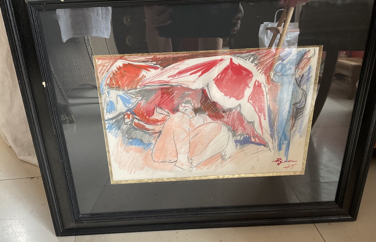 Woman With A Parasol By E. Pignon 75-photo-3