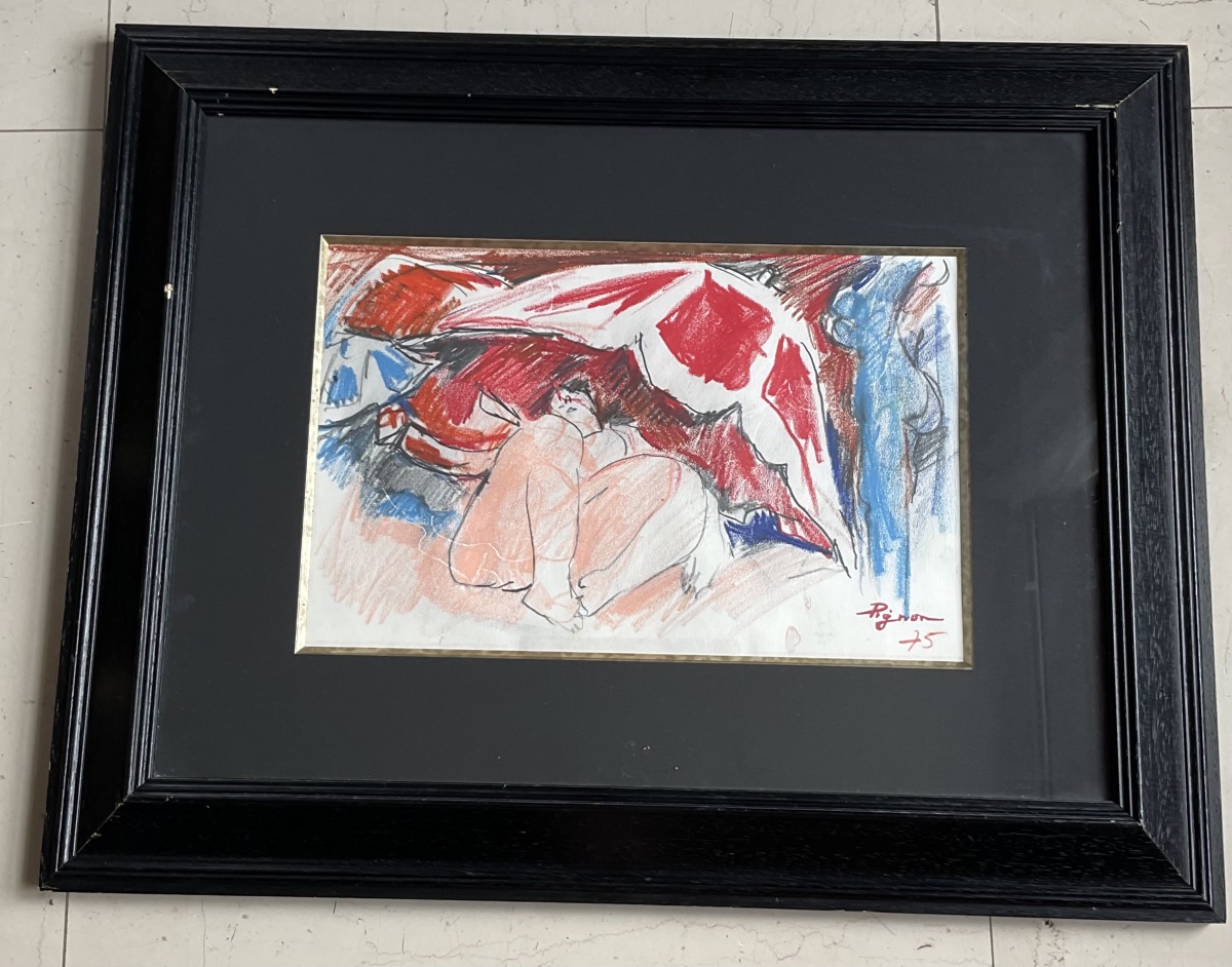 Woman With A Parasol By E. Pignon 75-photo-3