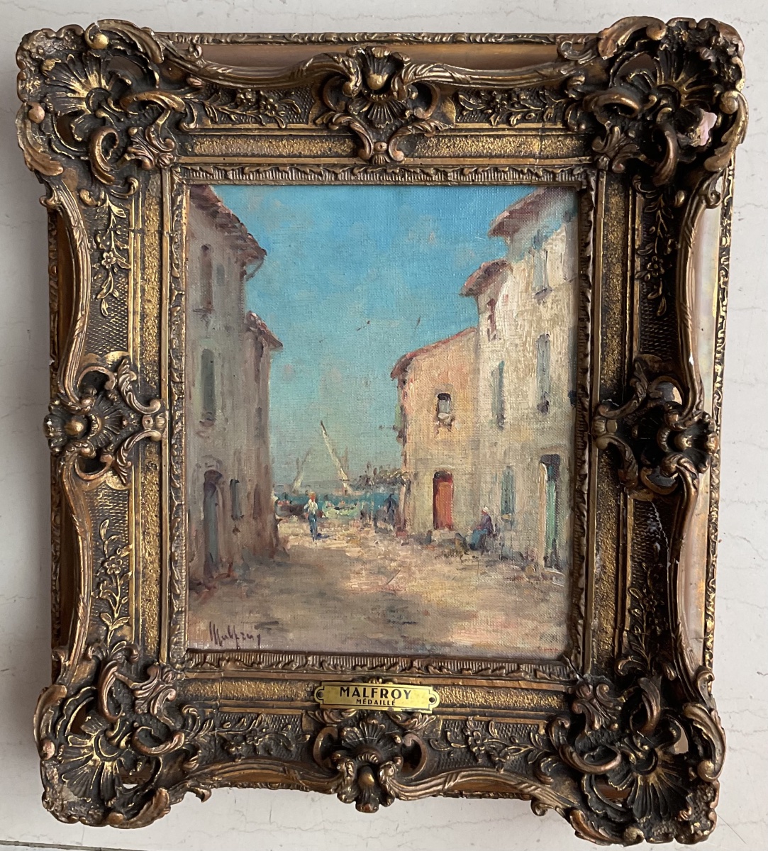 Framed Painting By Malfroy, *les Martigues*-photo-2
