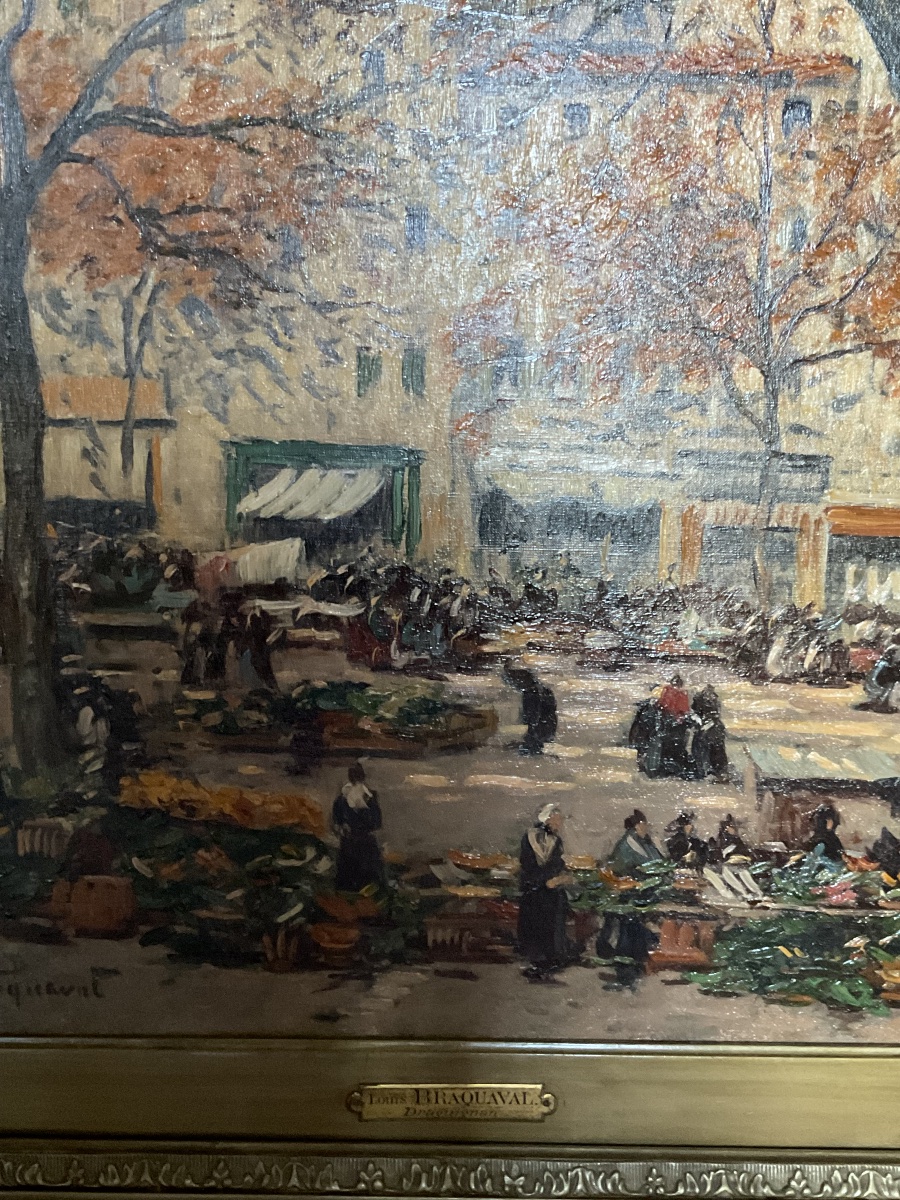 Large Painting Of Salon Draguignan By Braquaval-photo-1