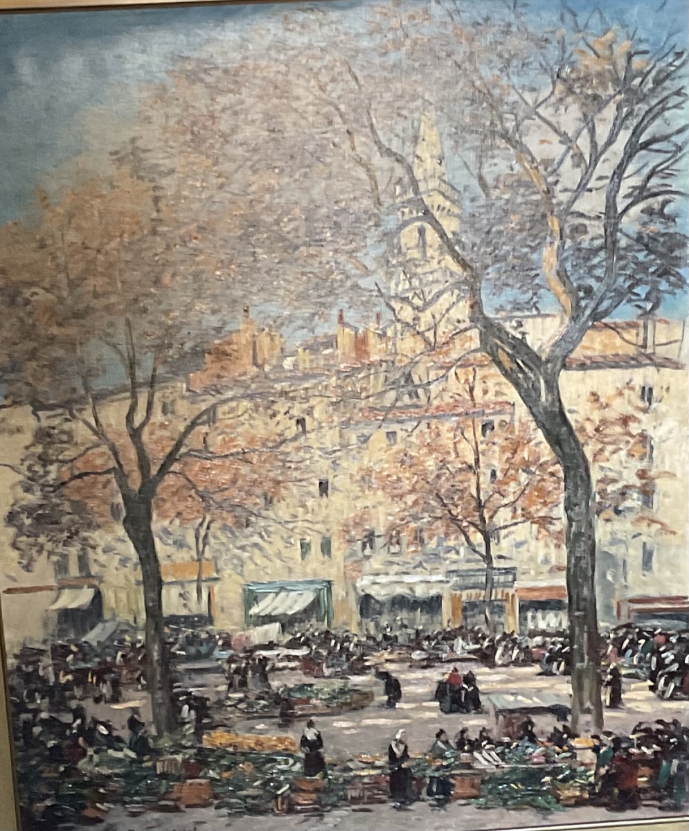 Large Painting Of Salon Draguignan By Braquaval-photo-7