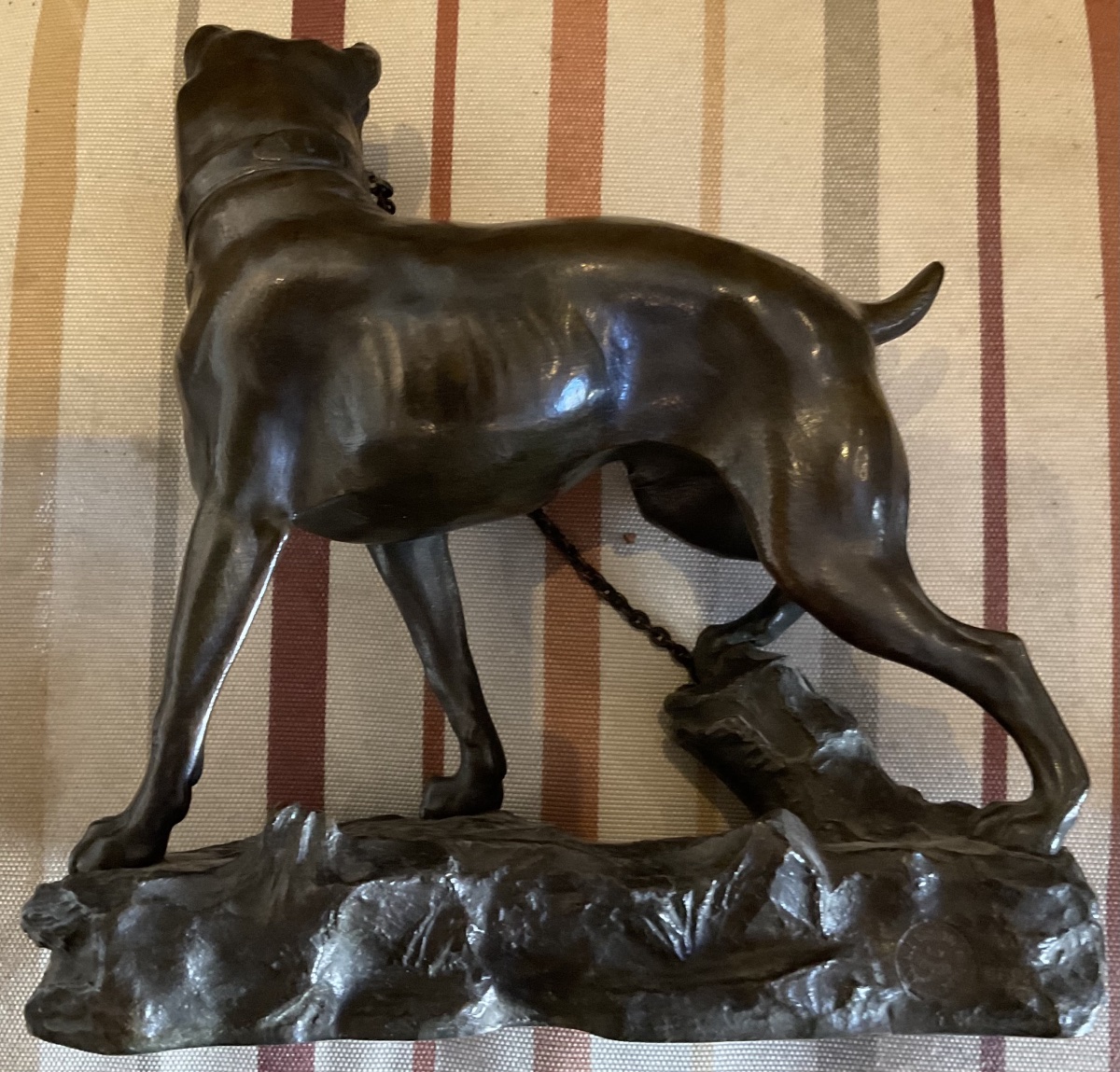 Bronze Dog On A Chain-photo-1
