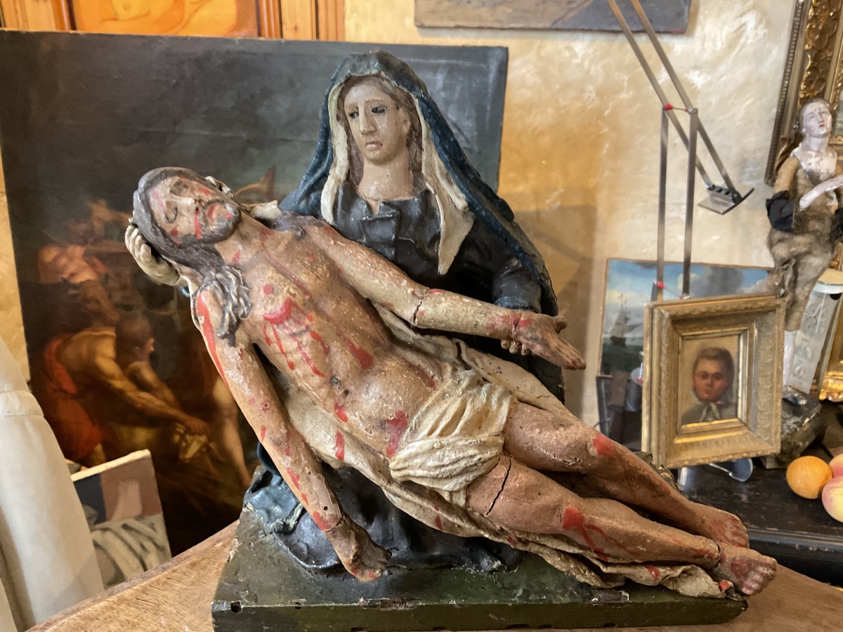 Pietà, Italy, 18th Century; Wood And Papier-mâché -photo-2