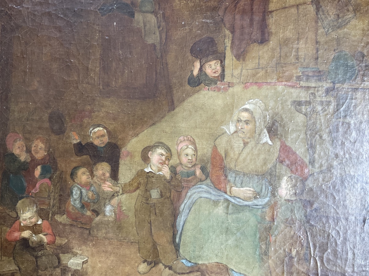 Toile XVIIIeSiecle  rentrée des écoles -photo-1