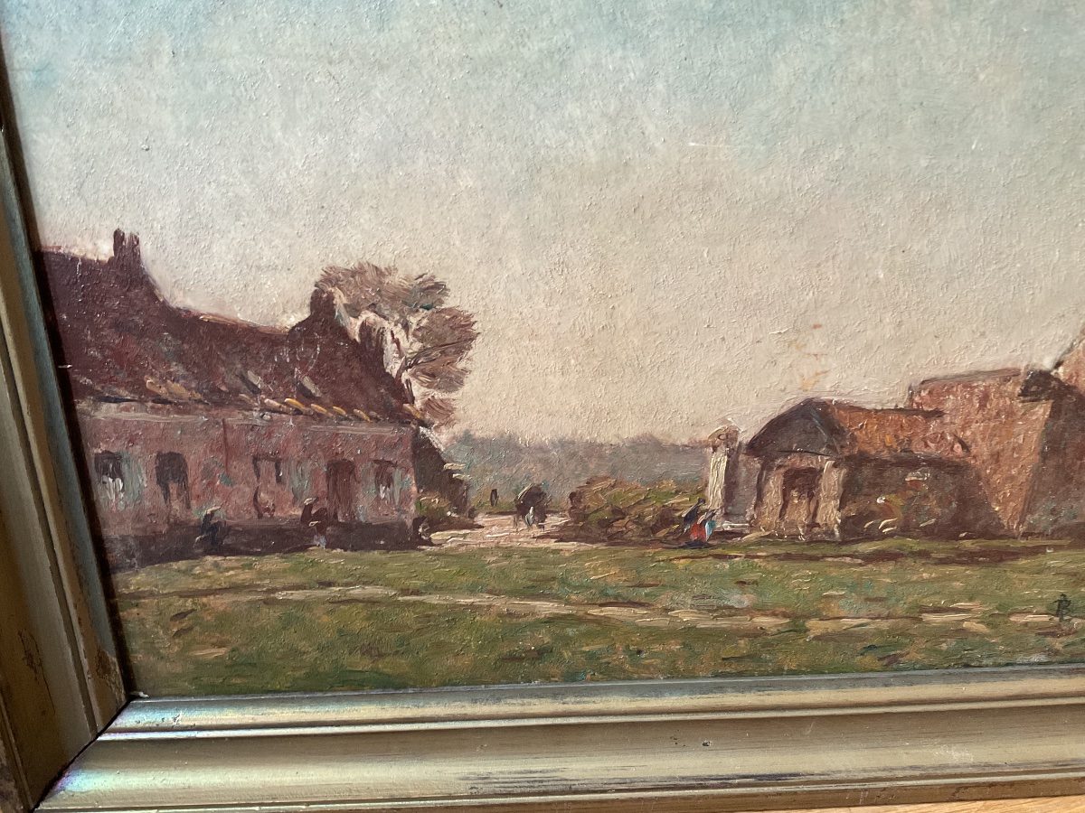 Farm Near The Bay Of Somme By Louis Braquaval