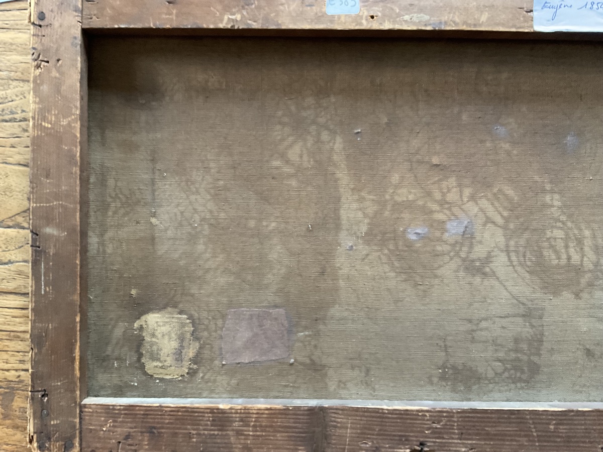 Port par Lievin huile sur toile-photo-1
