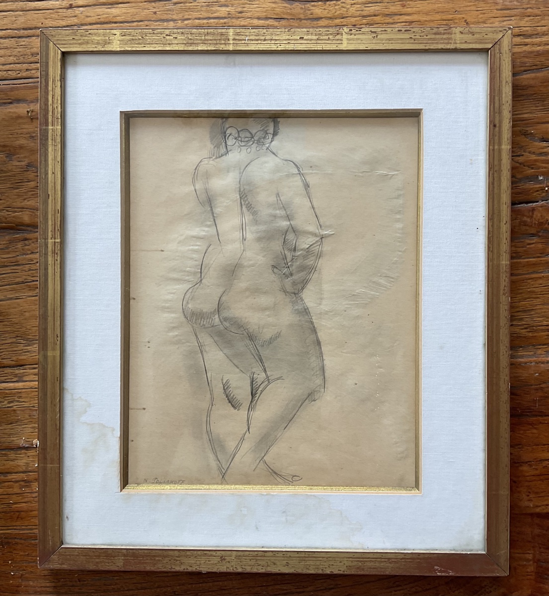 NICOLAS poliakoff dessin nu de dos-photo-4