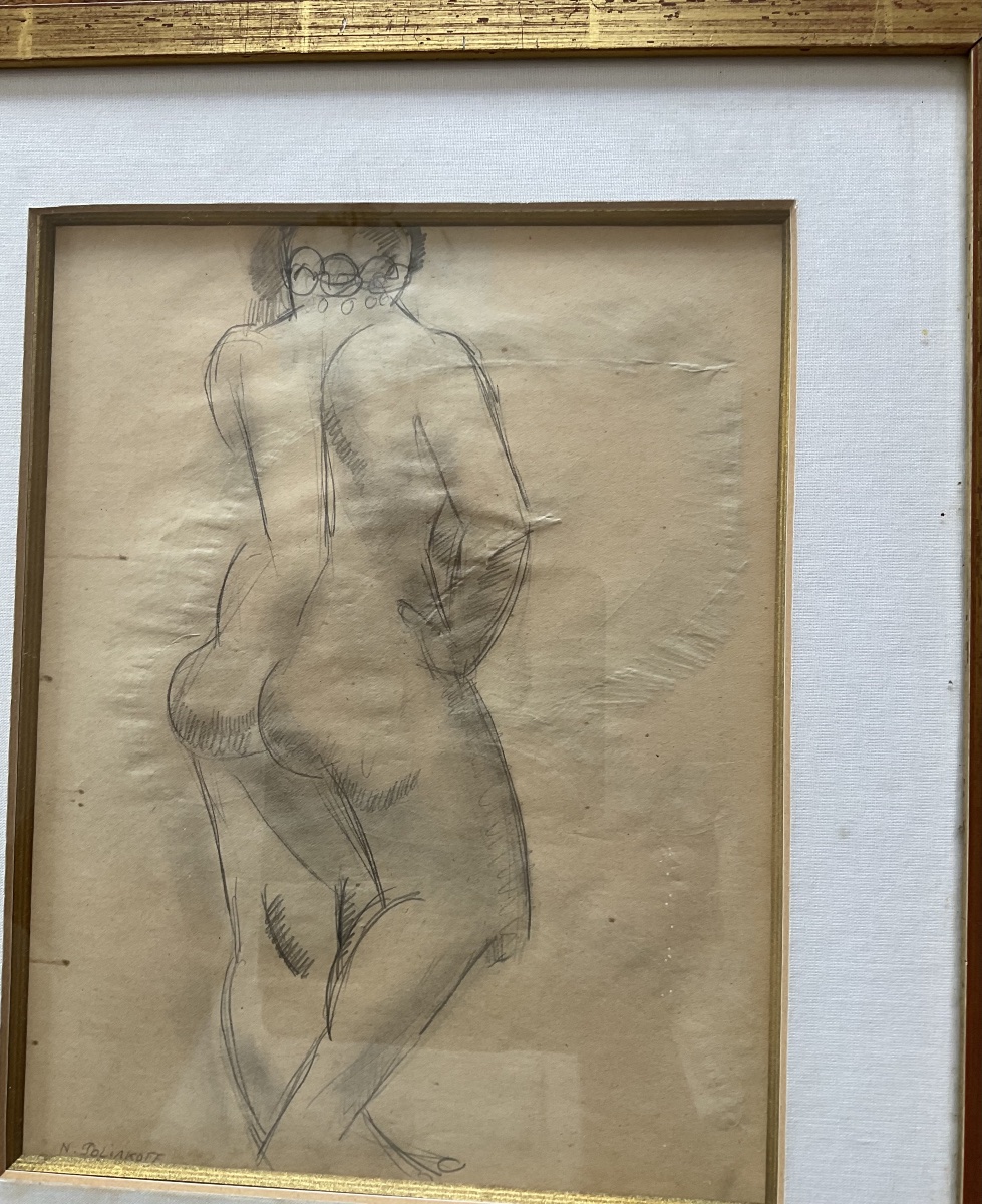 NICOLAS poliakoff dessin nu de dos-photo-2