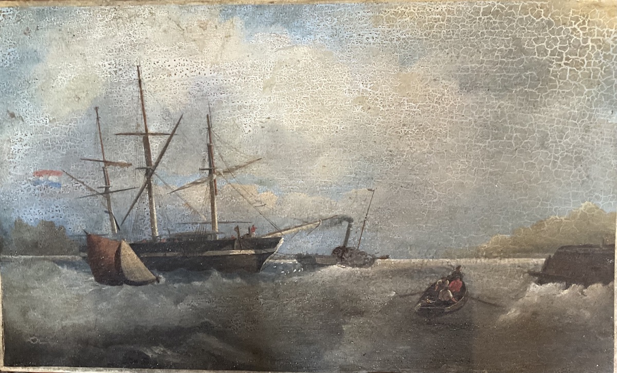 Marine sur toile 
