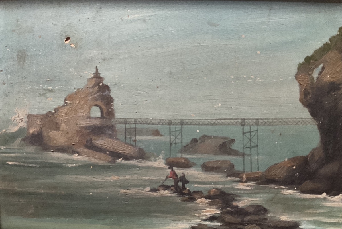 Biarritz, July 30, 1885; Oil On Wood, In Its Original Condition