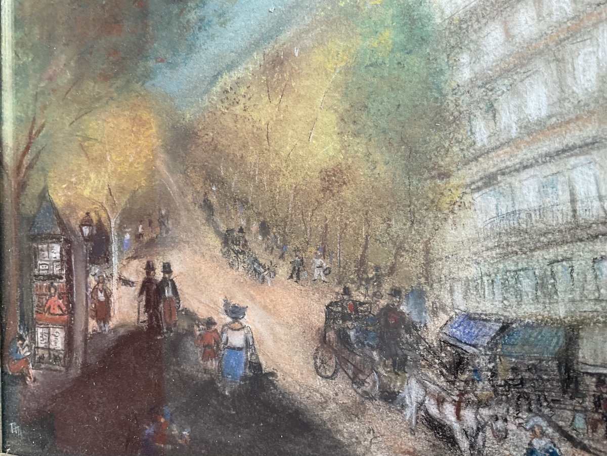 Pastel Paris vers 1900-photo-2