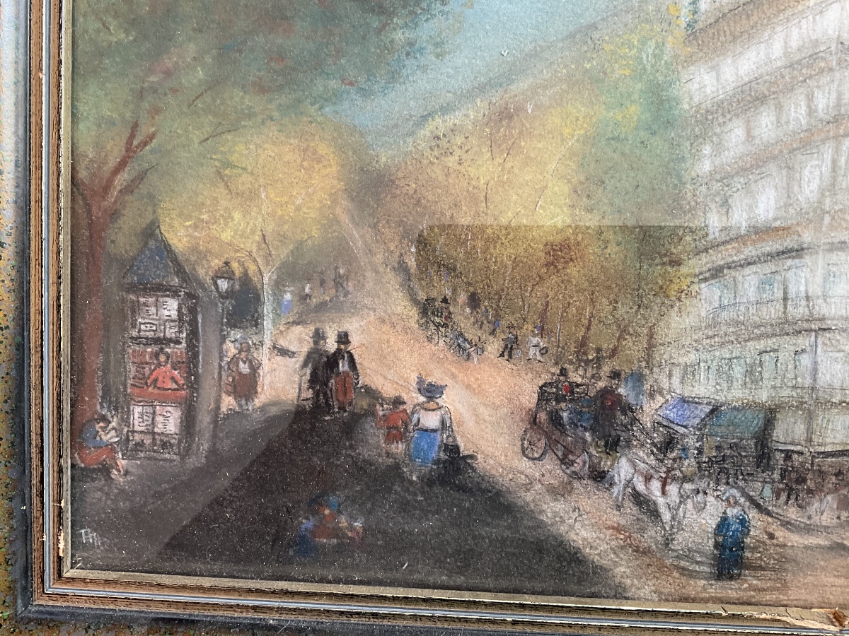 Pastel Paris vers 1900-photo-4
