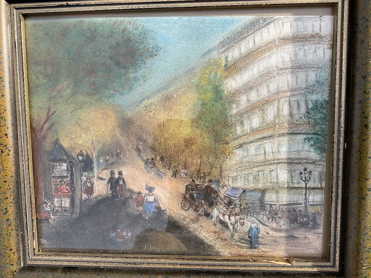 Pastel Paris vers 1900-photo-3