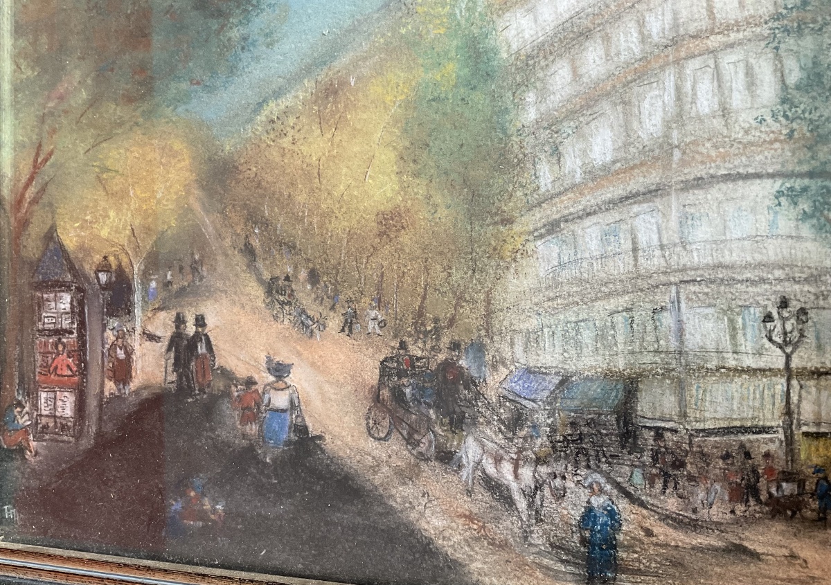 Pastel Paris vers 1900