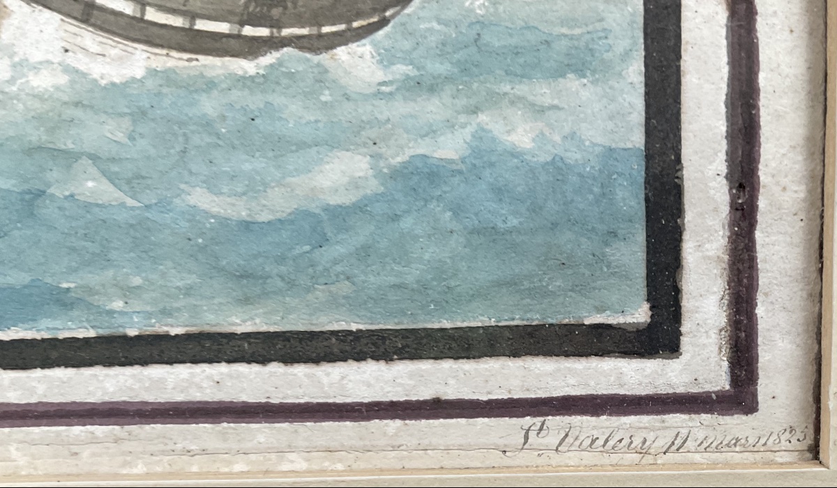 Watercolor, 1825: Saint-valéry-sur-somme By Louis Gamain-photo-2