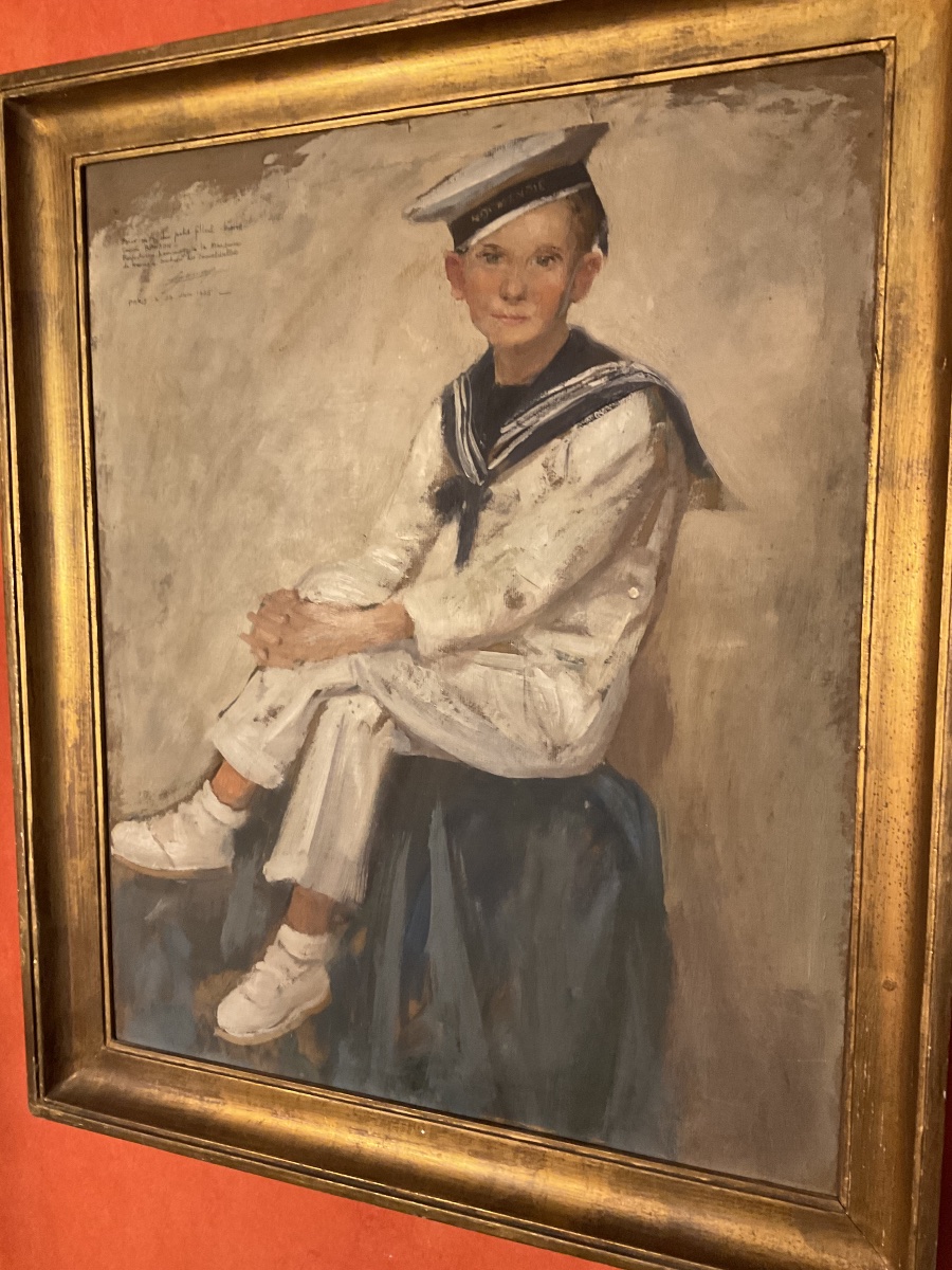 Jonas  Lucien portrait de son filleul 1935-photo-2