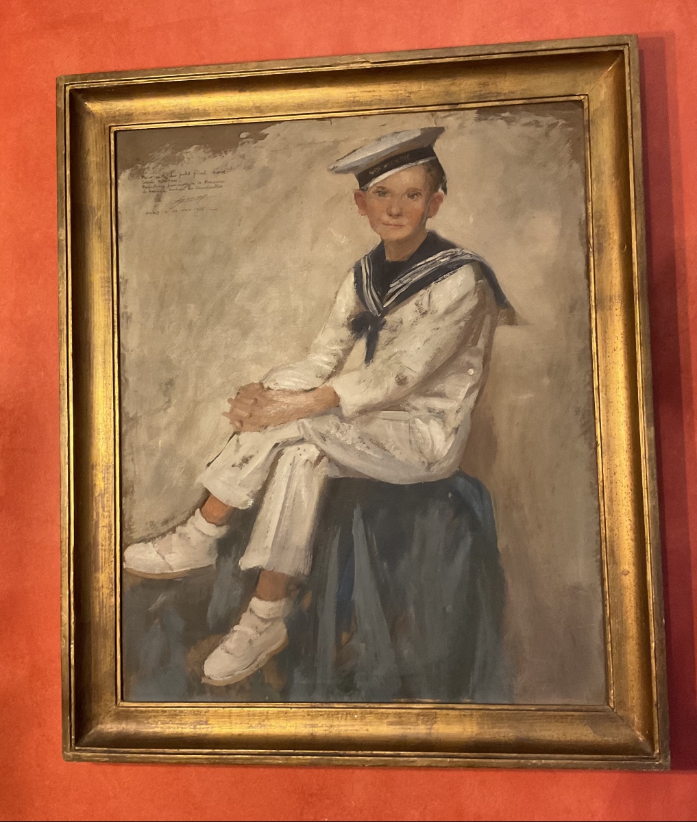Jonas  Lucien portrait de son filleul 1935