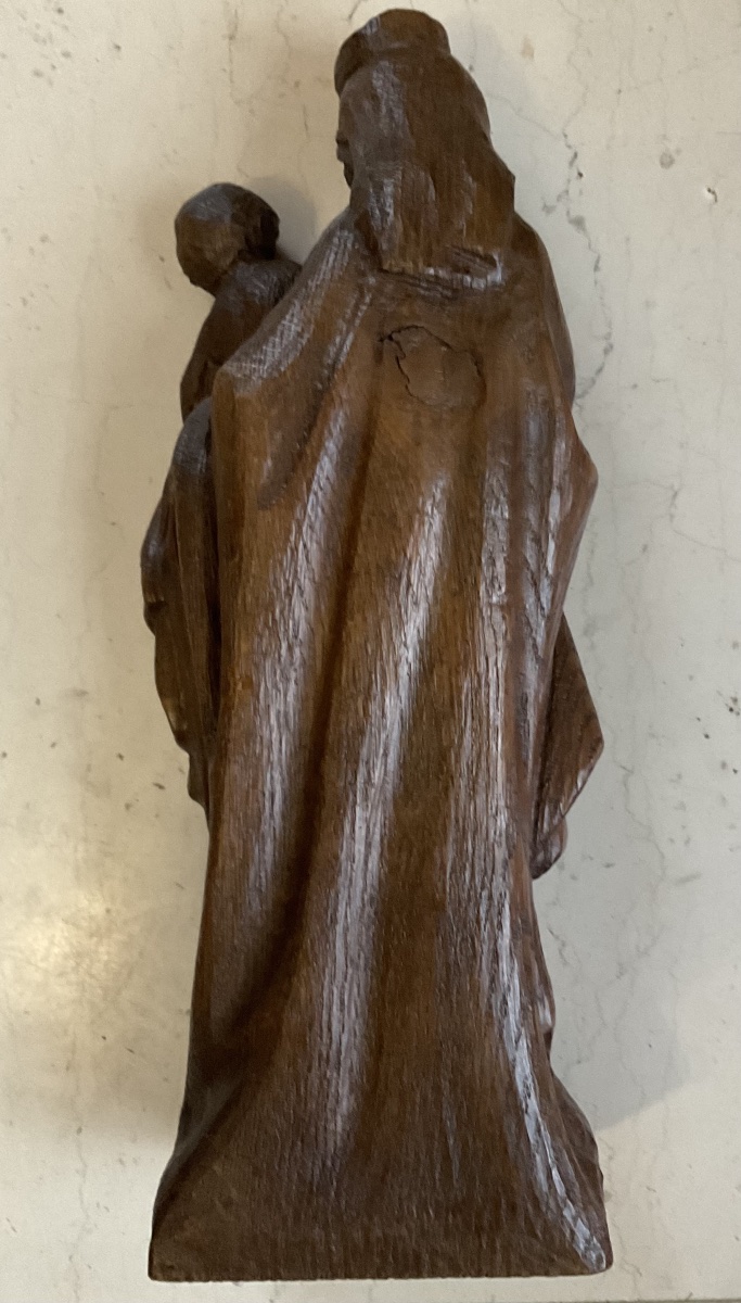 Vierge à l’enfant bois Nord de la France -photo-4