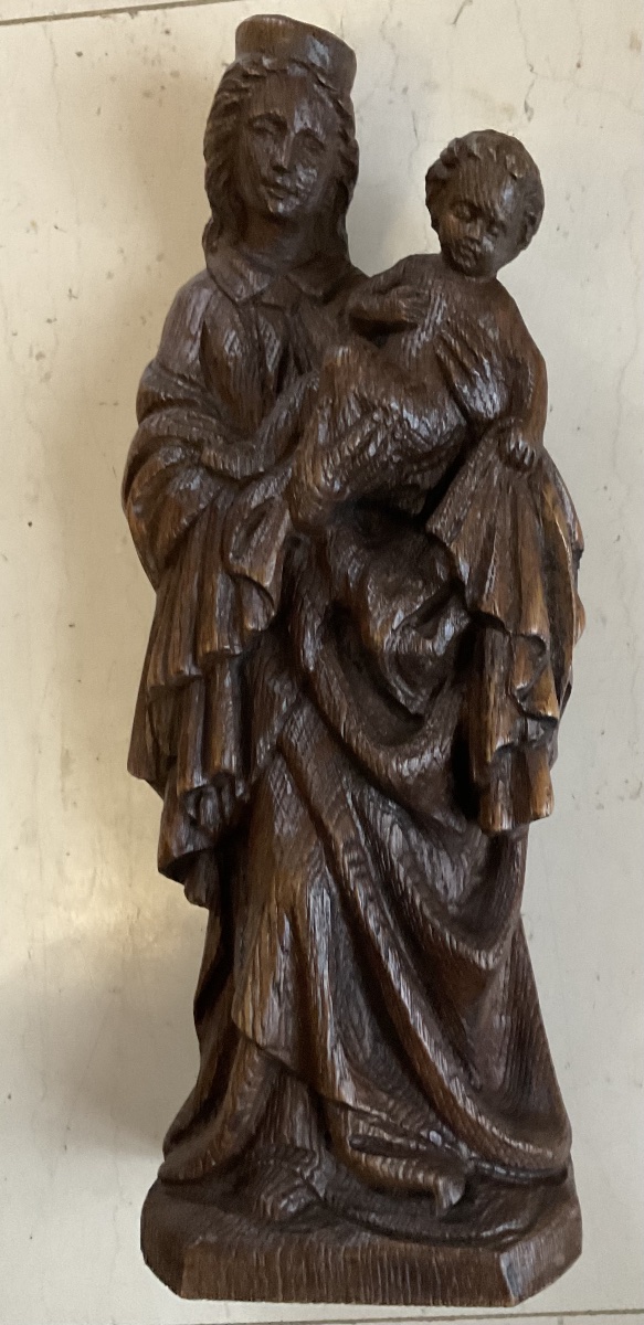 Vierge à l’enfant bois Nord de la France -photo-3