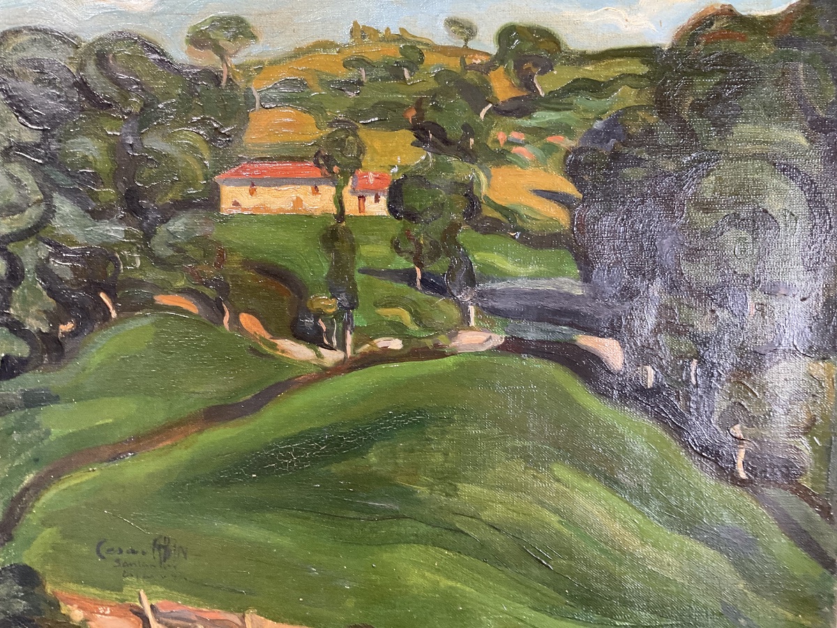 Landscape Of Spain, Oil On Canvas 