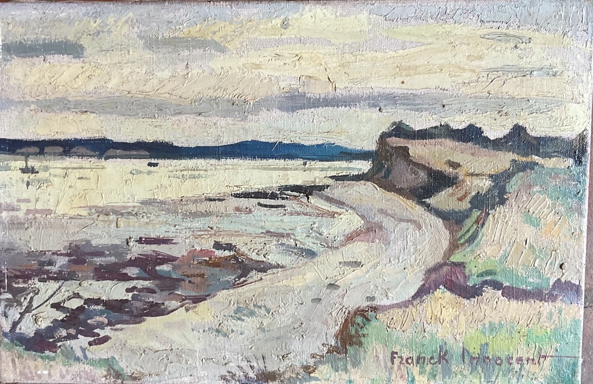 Frank Innocent Beach Scene Canvas