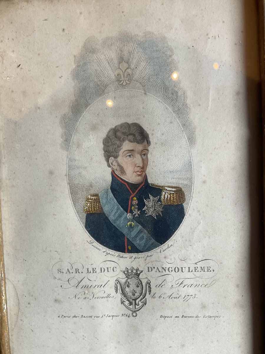 Paire de gravures Ferdinand  le duc d’Angoulême -photo-4