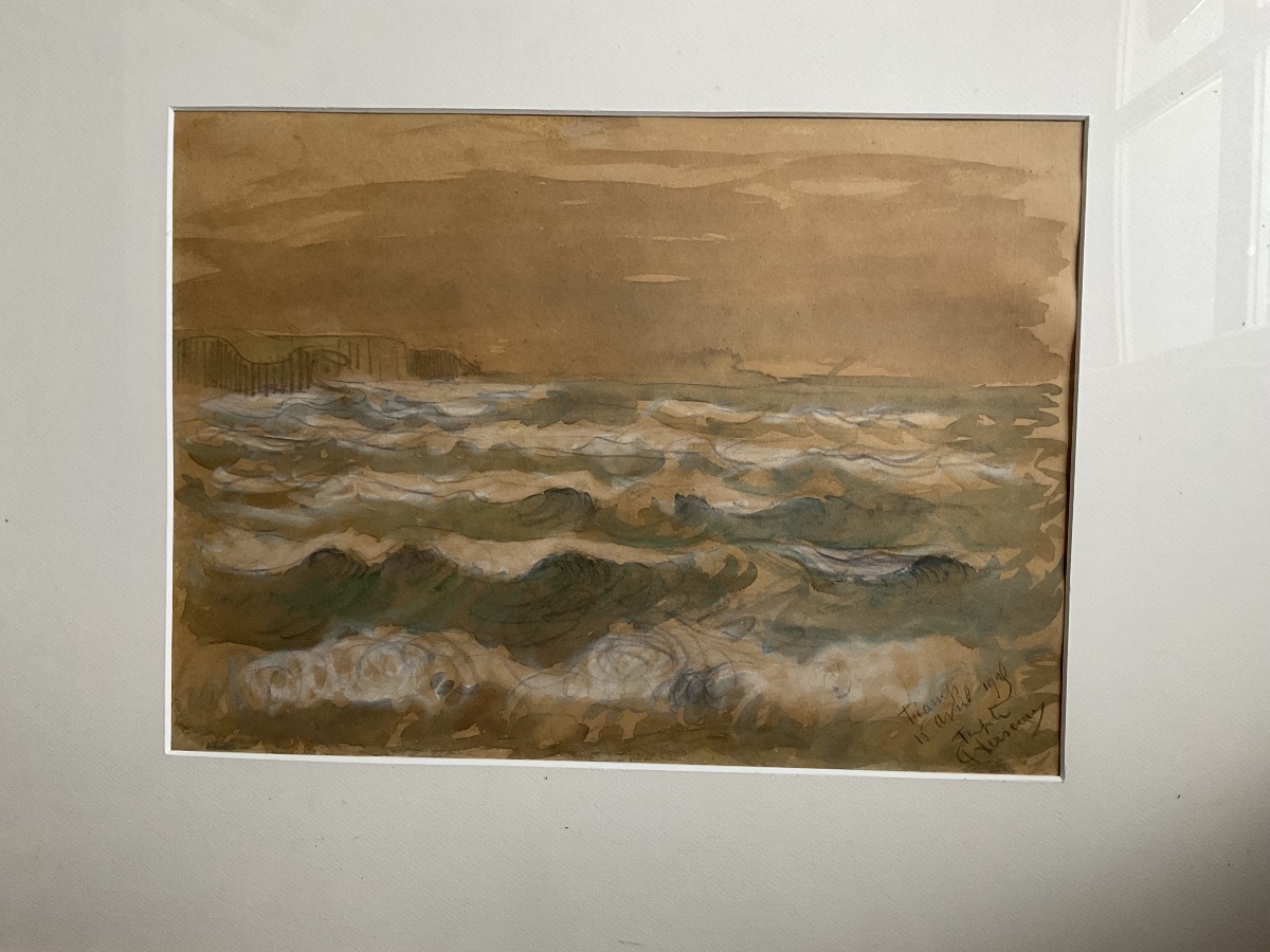 Loiseau  Gustave aquarelle Fecamps tempête 1926-photo-5