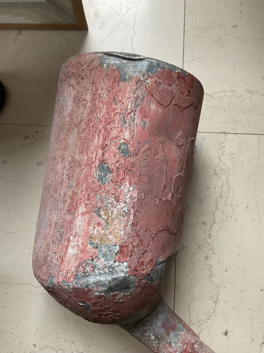 Pipe zinc cet bois polychrome -photo-2