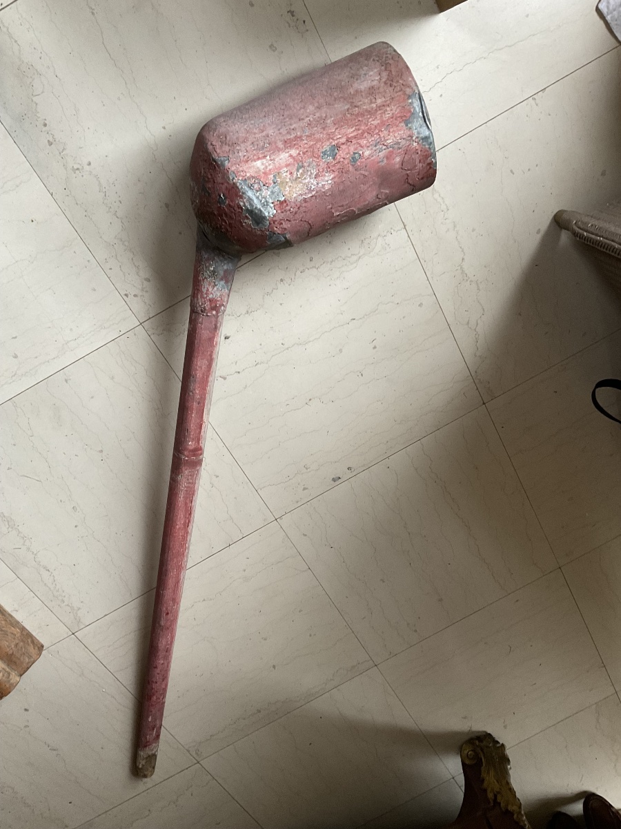 Pipe zinc cet bois polychrome 