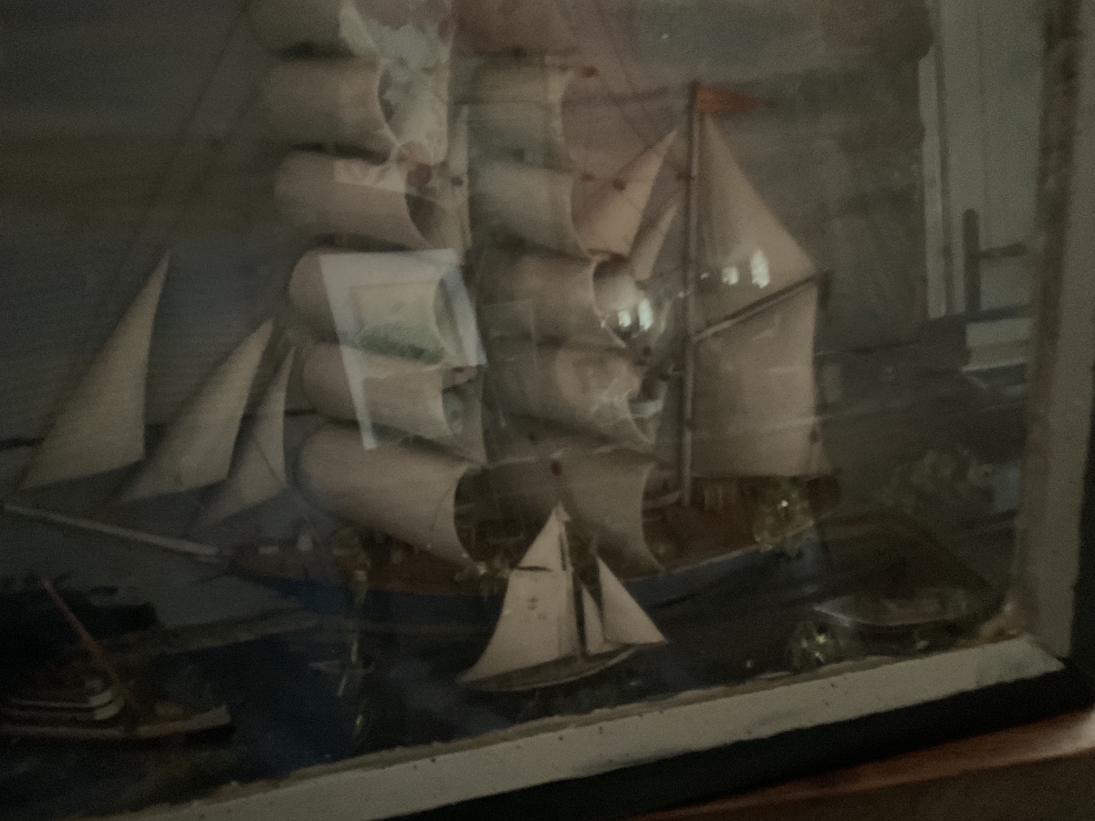 Diorama flotte remorqueur  barque trois mâts voilier-photo-4