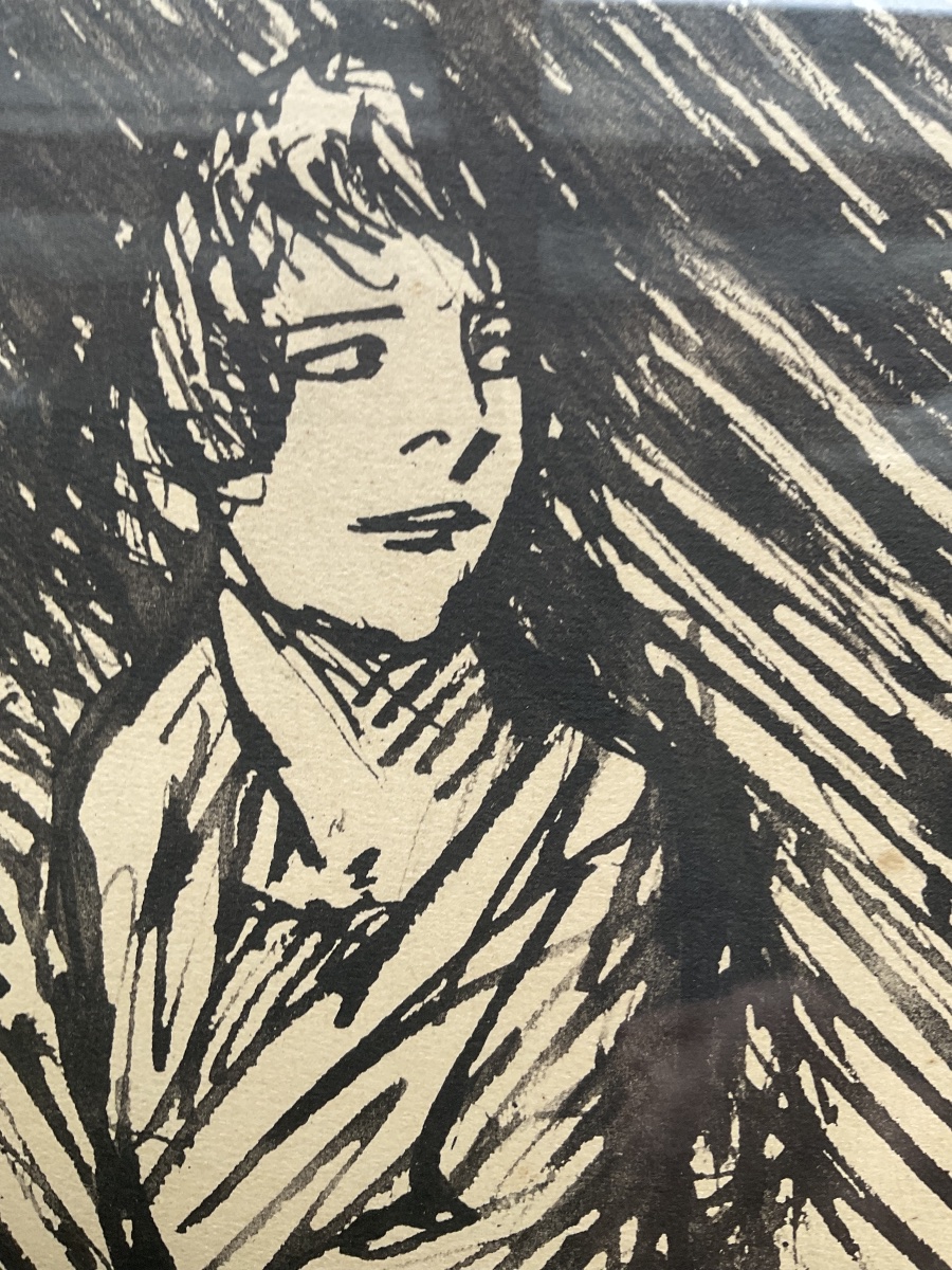 STEINLEN ENCRE FEMME Drapée -photo-4