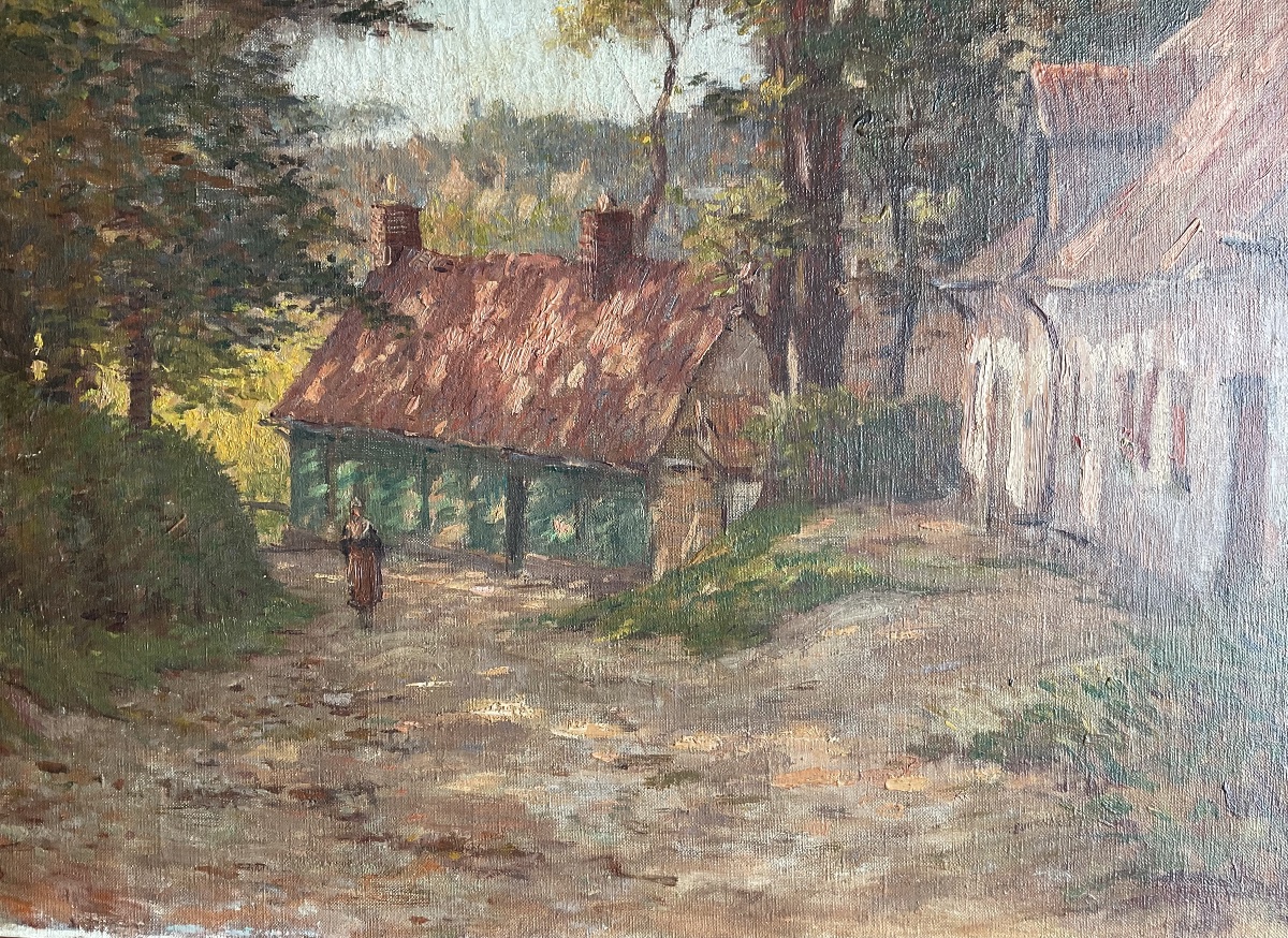 Oil On Canvas By Brugairolles, Saint-valéry-sur-somme-photo-1