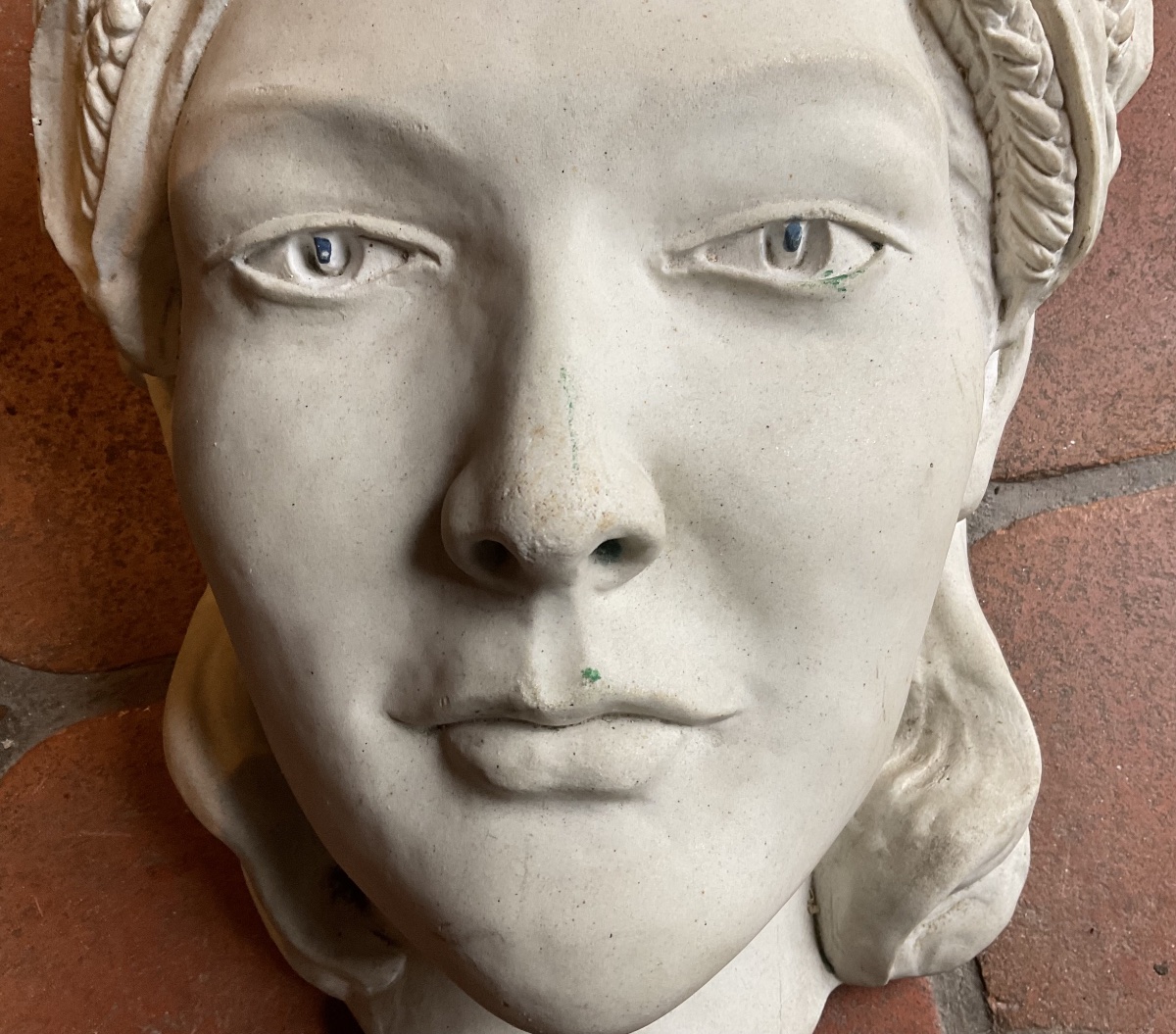 Woman's Face With Wheat Ears, Stucco Exterior Facade-photo-3