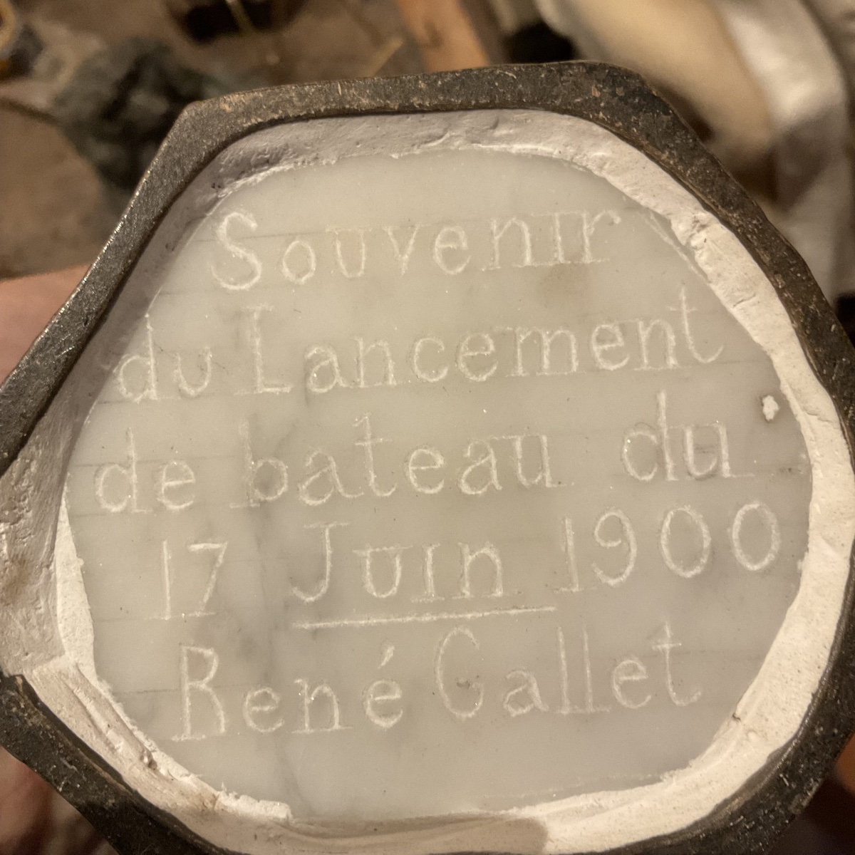 Étonnante paire de statuettes lancement de bateau 1900-photo-1