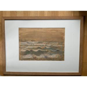 Japanese Watercolor By Gustave Loiseau Fecamp