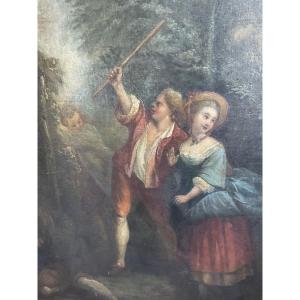 Large Canvas The Surprised Lovers