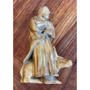 Saint Dore Avec Vache Bois 