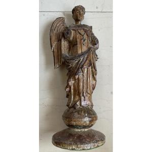 Ange Aux Ailes Abîmées Bois 